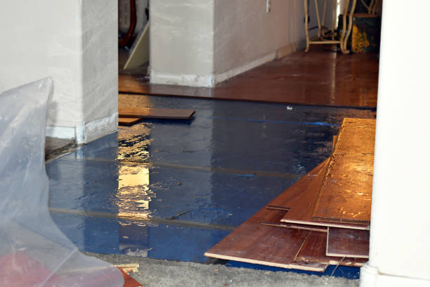 Professional Flood Damage Restoration technician working in Sublimity, OR